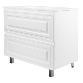 Комплект AQUA NERO Элен 100 1000х480х850 напольная тумба с раковиной Гавана-100, покрытие эмаль, бел