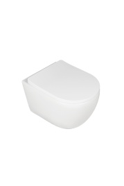 Унитаз подвесной AQUA NERO NAVI 360х520х360 безободковый, слив "Торнадо", с быстросъемным сиденьем м