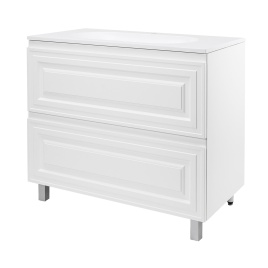 Комплект AQUA NERO Элен 80 800х480х850 напольная тумба с раковиной Гавана-80, покрытие эмаль, белый 