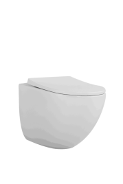 AN-019S Унитаз подвесной безободковый,торнадо, 520*365*400 мм,с сиденьем микролифт дюропласт, белый