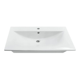 Раковина мебельная SANITA LUXE Breeze 80 санфарфор, белый