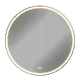 AQUA NERO Зеркало d600(круглое)сенсорный выключ.,подогрев,подсветка (теплая,нейтральная,холодная)