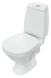 Унитаз-компакт SANITA "Кама" комфорт 350х650х805 напольный, в комплекте с сиденьем термопласт, белый