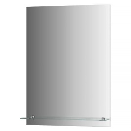 Зеркало AQUA NERO Модерн - люкс 500х690 с полкой, подвесное