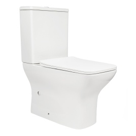 Унитаз-компакт AQUA NERO STONE 360х620х800 безободковый, с быстросъемным сиденьем микролифт, белый