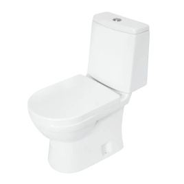 Унитаз-компакт Sanita Luxe Next Slim 343х650х770 напольный, в комплекте с быстросъемным сиденьем микролифт, дюропласт, белый