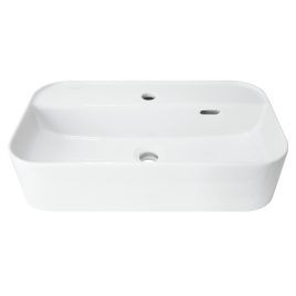 Раковина накладная SANITA LUXE Infinity 60 Shelf санфарфор, белый