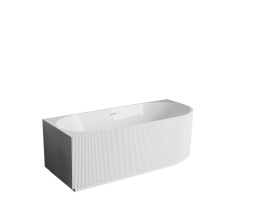 РИКО Л Ванна акриловая пристенная 1700*800*580, левая, белый