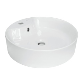 Раковина накладная SANITA LUXE Best 43 Shelf санфарфор, белый