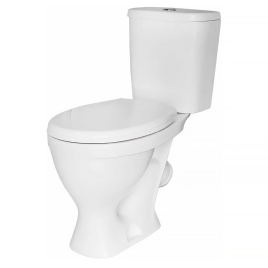 Унитаз-компакт Sanita Формат эконом 360х615х758 напольный, 1- режимный слив, в комплекте с сиденьем 