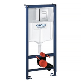 Система инсталляции для подвесного унитаза GROHE Rapid SL, с панелью смыва Skate Cosmopolitan, хром