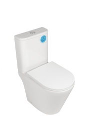 ARETA Унитаз-компакт безободковый, Торнадо,615*360*835 мм,с сиденьем микролифт(soft close) дюропласт