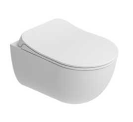 DOVE 2.0 Унитаз подвесной безободковый с крышкой-сиденье микролифт, белый 1 место