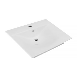 Раковина мебельная SANITA LUXE Breeze 60 санфарфор, белый