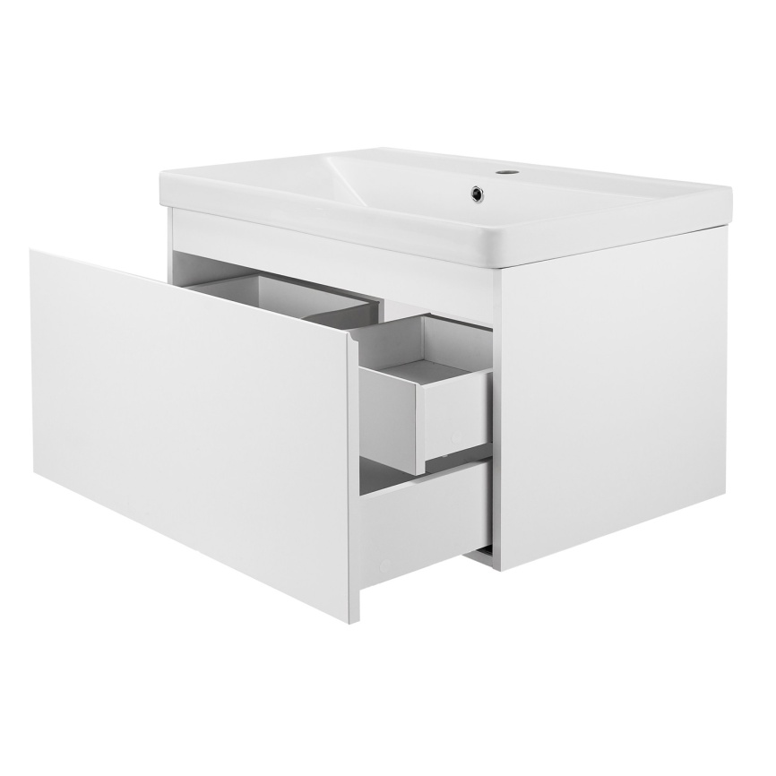 Комплект AQUA NERO Сандра 100-2 1000х476х660 подвесная тумба с раковиной АСТИ-100, покрытие эмаль, б фото 3