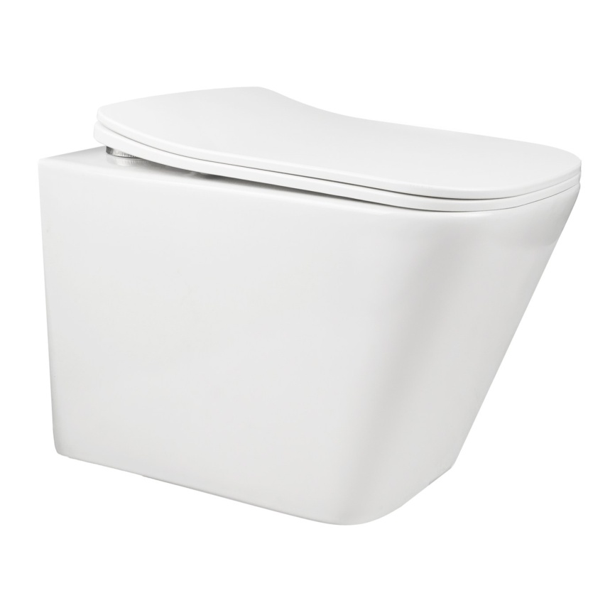 Сет AQUA NERO инсталляция+унитаз IRON безободковый, с быстросъемным сиденьем микролифт, без клавиши фото 2