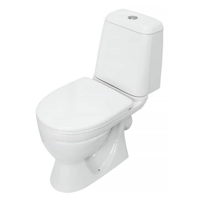 Унитаз-компакт Sanita Идеал стандарт 360х615х760 напольный, 1- режимный слив, в комплекте с сиденьем фото 1