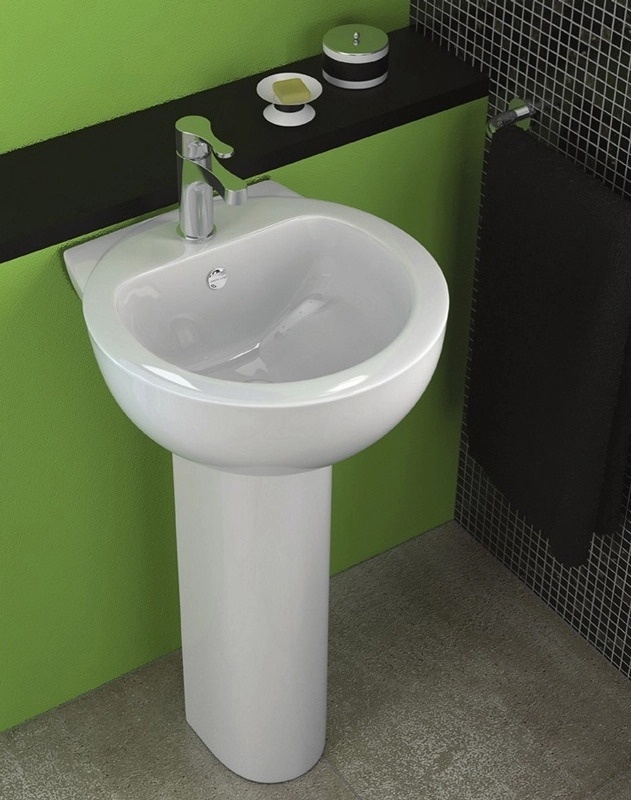 Пьедестал для раковины SANITA LUXE Арт санфаянс, белый фото 2