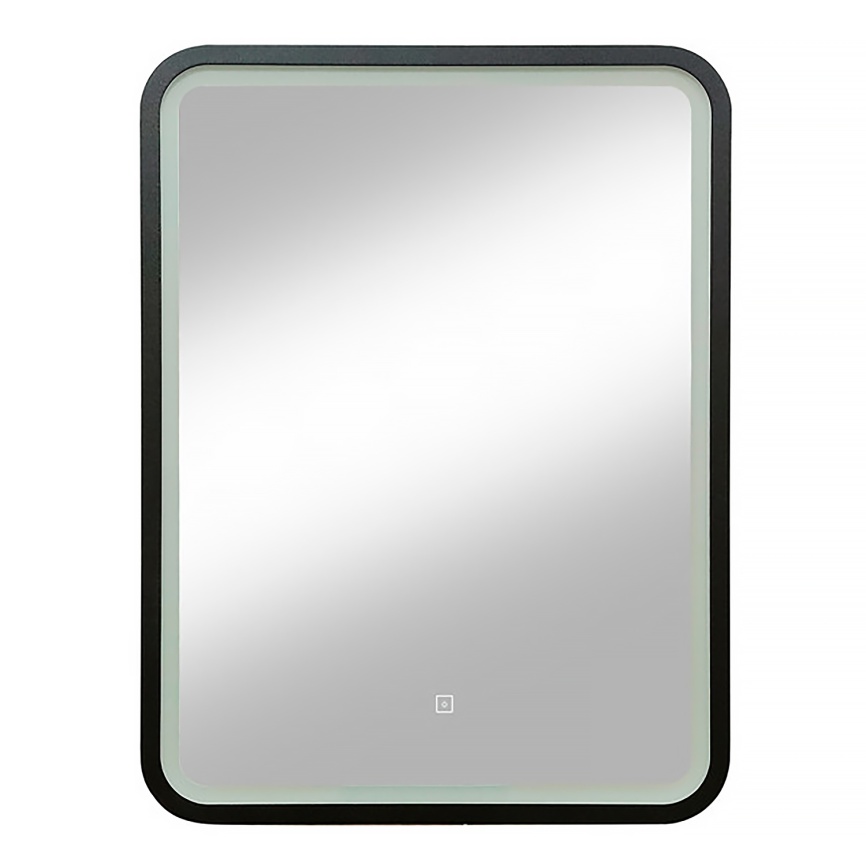 Зеркало AQUA NERO Мамбо-лофт 600х800 LED-подсветка, сенсорный выключатель с функцией диммера, черный фото 2
