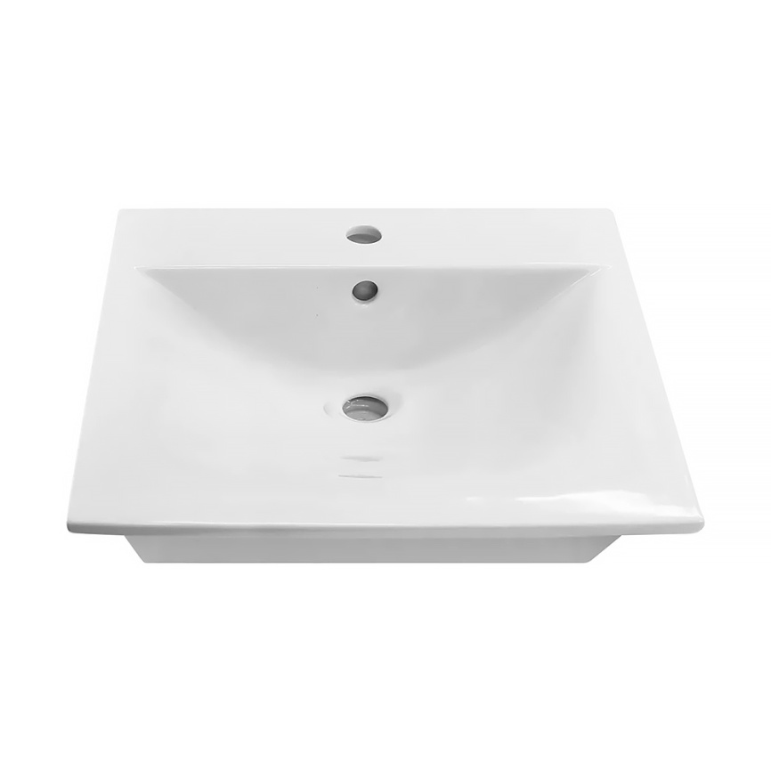 Раковина мебельная SANITA LUXE Бриз 50 санфарфор, белый фото 3