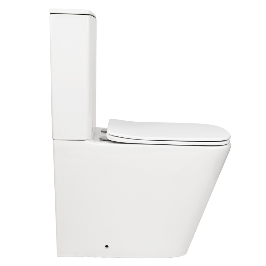 Унитаз-компакт AQUA NERO ETTA 365х610х835 безободковый, слив скрытый "Торнадо", с быстросъемным сиде фото 5