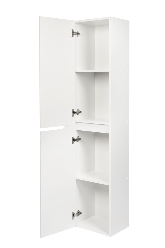 Пенал Рондо 36 левый напольный, белый глянец фото 3