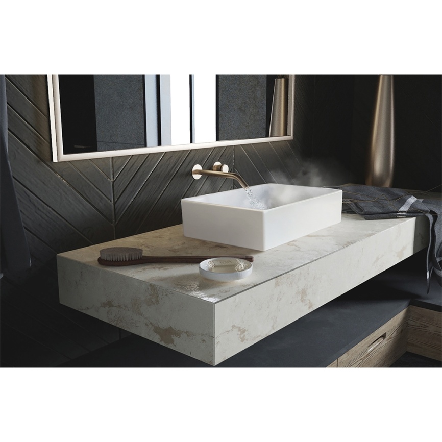 Раковина накладная SANITA LUXE Novel 40 Slim санфарфор, белый фото 4