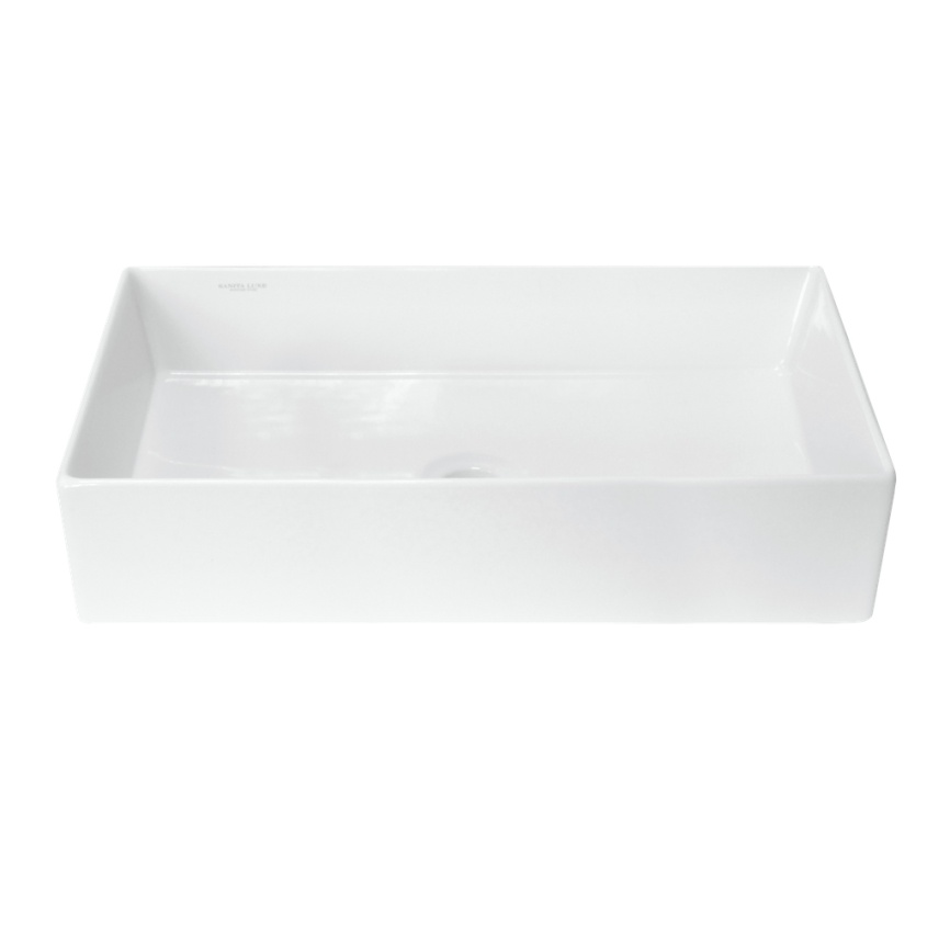 Раковина накладная SANITA LUXE Новел 60 Слим санфарфор, белый фото 2