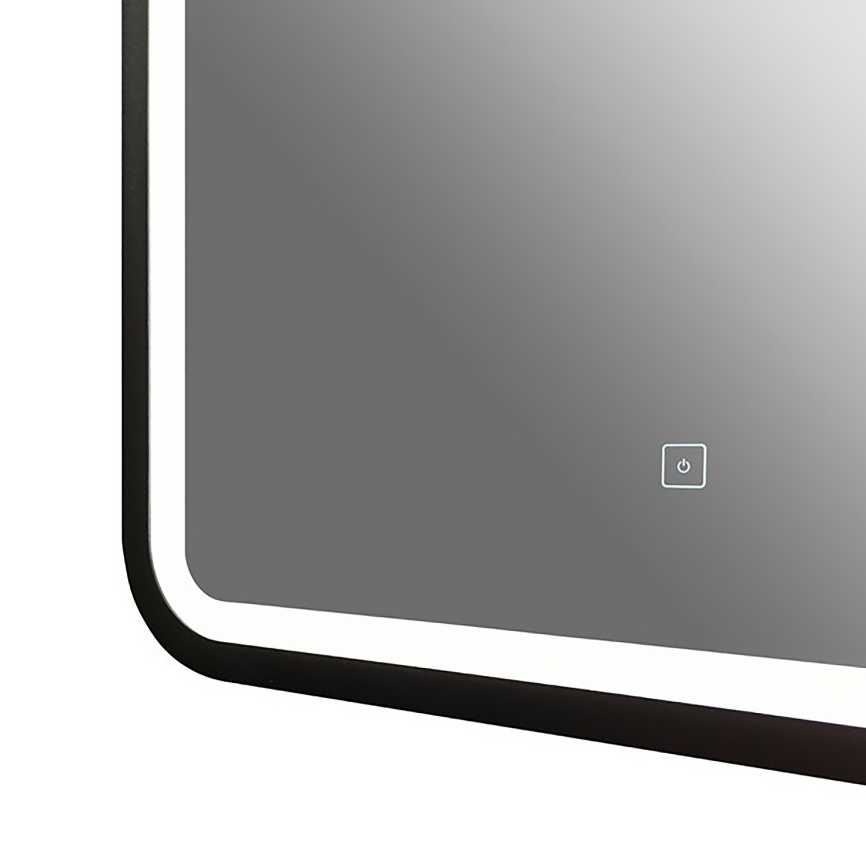 Зеркало AQUA NERO Мамбо-лофт 600х800 LED-подсветка, сенсорный выключатель с функцией диммера, черный фото 10