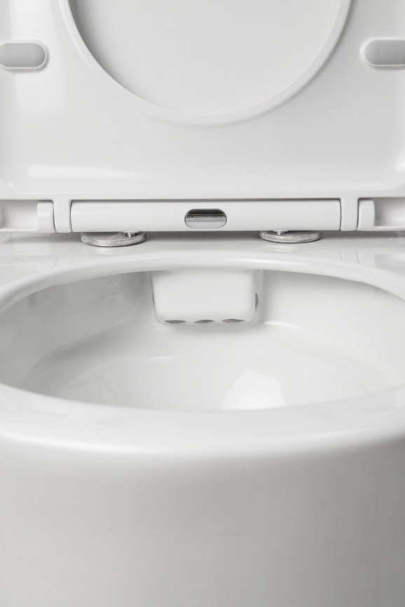 Унитаз-компакт AQUA NERO STAR 378х642х830 безободковый, с быстросъемным сиденьем микролифт, белый фото 9