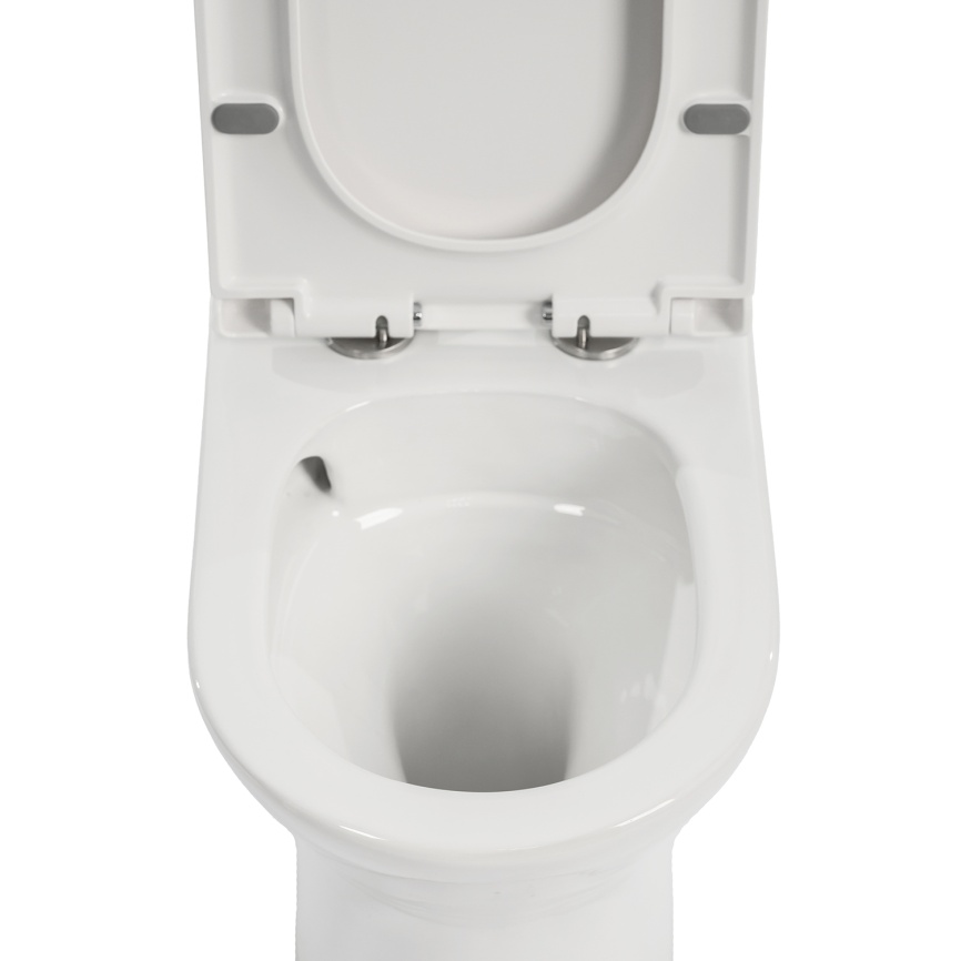 Унитаз-компакт AQUA NERO ЛИНК 350х665х830 безободковый, слив "Торнадо", с быстросъемным сиденьем мик фото 7