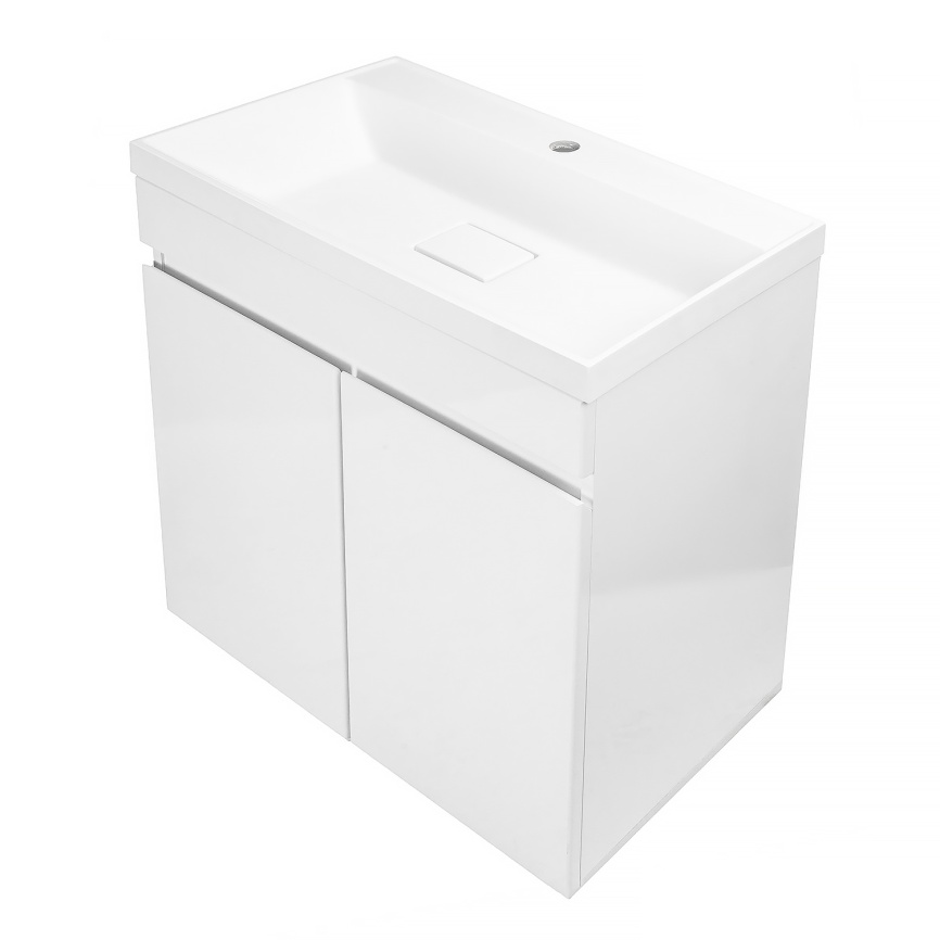 Комплект AQUA NERO Сабина 60Н 600х360х850 напольная тумба с раковиной Классика Слим 60*36 см, покрыт фото 3