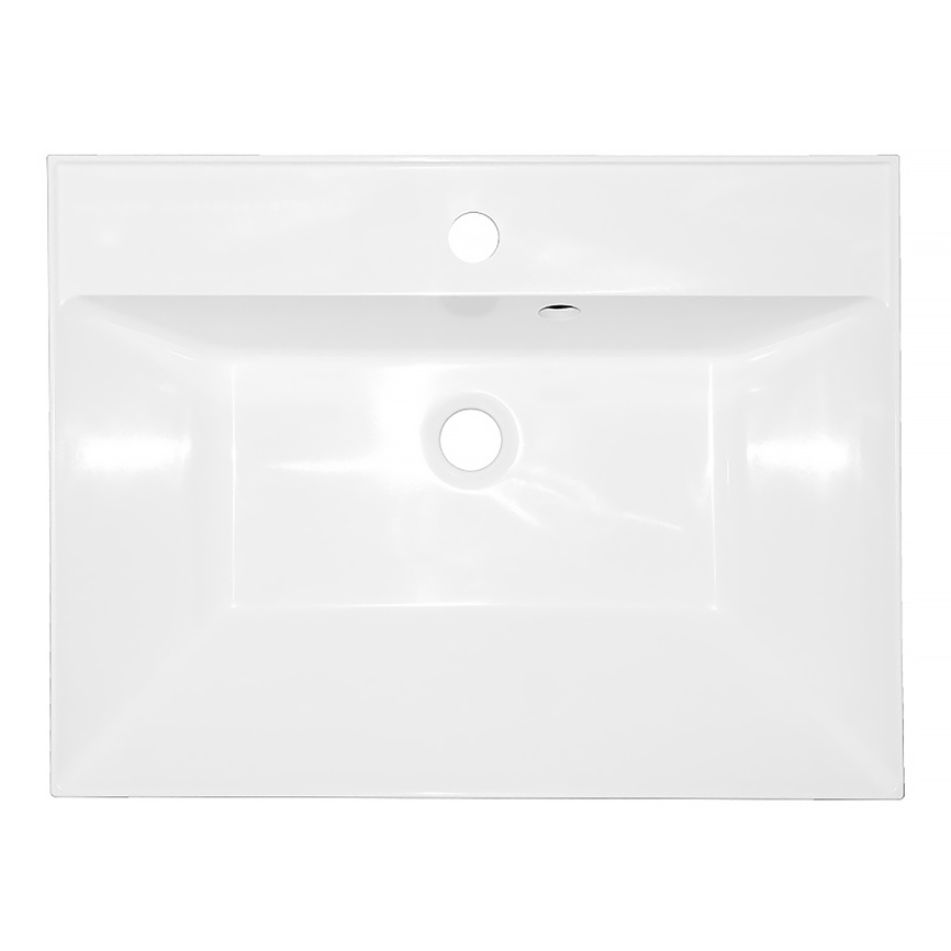 Комплект AQUA NERO Эстелла 60/2 подвесная тумба с раковиной Астория-60, покрытие эмаль, графит фото 5