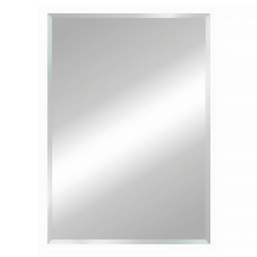 Зеркало AQUA NERO 500х700 подвесное, прямоугольник с фацетом фото 1