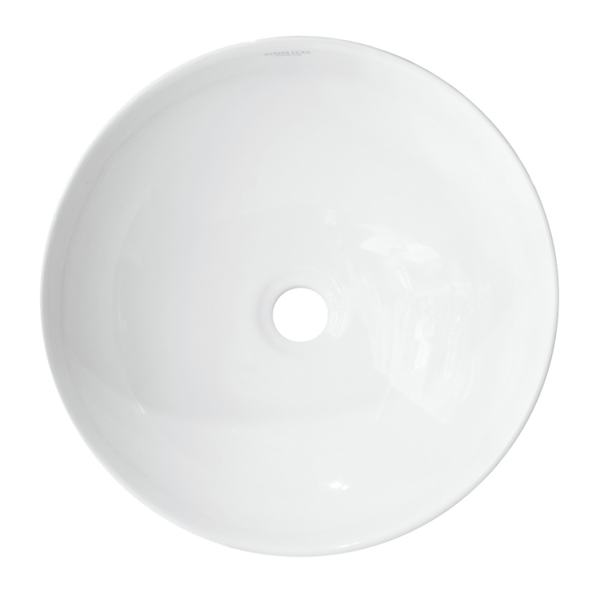Раковина накладная SANITA LUXE Art 40 Slim санфарфор, белый фото 2