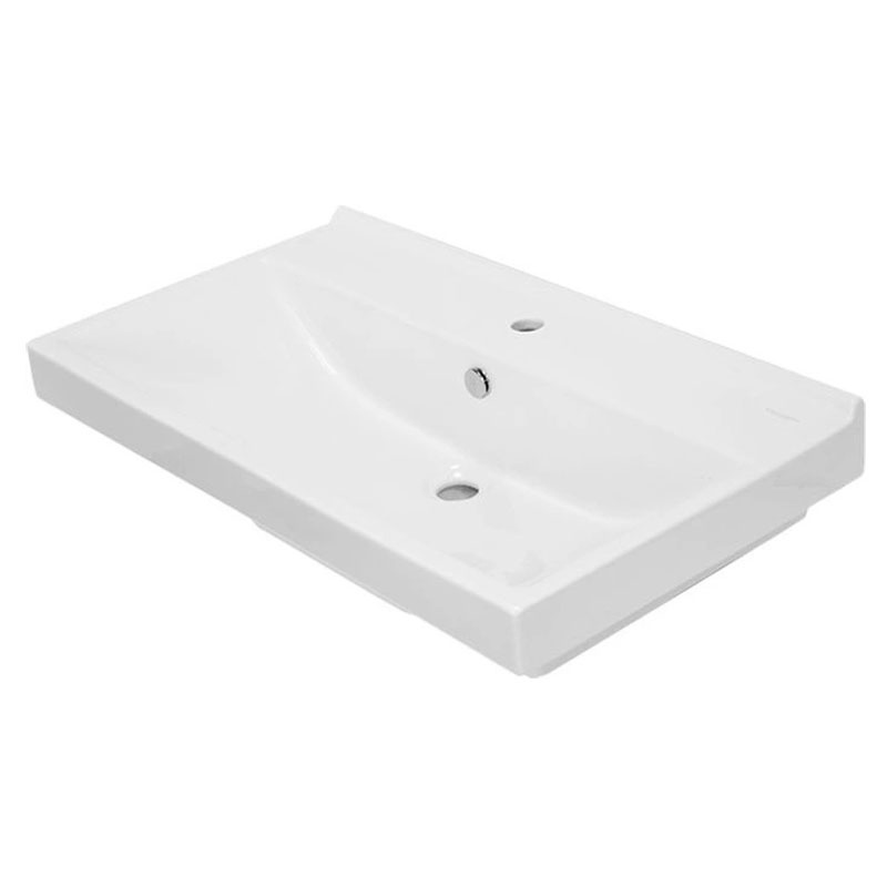 Комплект AQUA NERO Сабина 80Н 805х450х850напольная тумба с раковиной Фест 80, покрытие эмаль, белый  фото 10