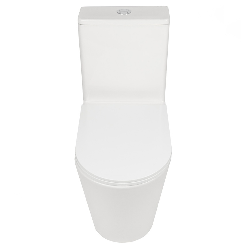 Унитаз-моноблок AQUA NERO MAIN 360х680х813 безободковый, слив скрытый "Торнадо", с быстросъемным сид фото 3