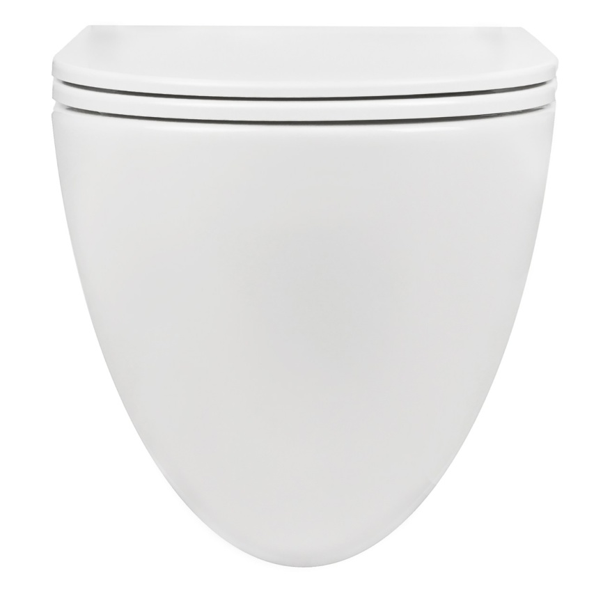 Унитаз подвесной AQUA NERO БЛУМ 360х495х390 безободковый, слив скрытый "Торнадо", с быстросъемным си фото 3