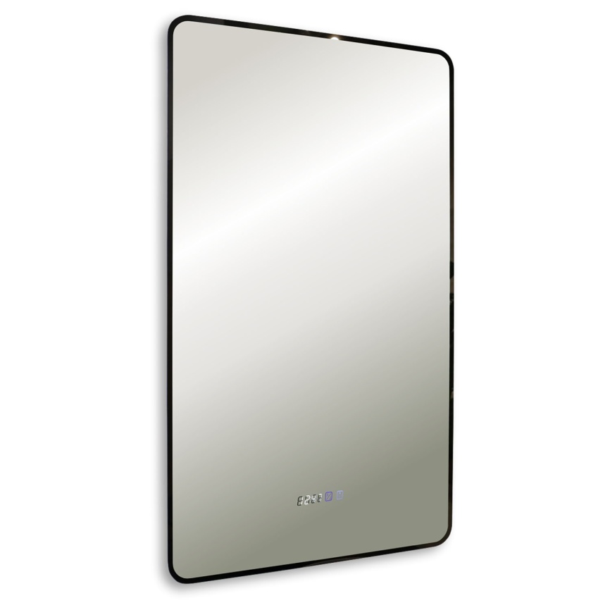 Зеркало AQUA NERO Гранж 600х30х1000 LED-подсветка, бесконтактный сенсорный выключатель с функцией ди фото 1