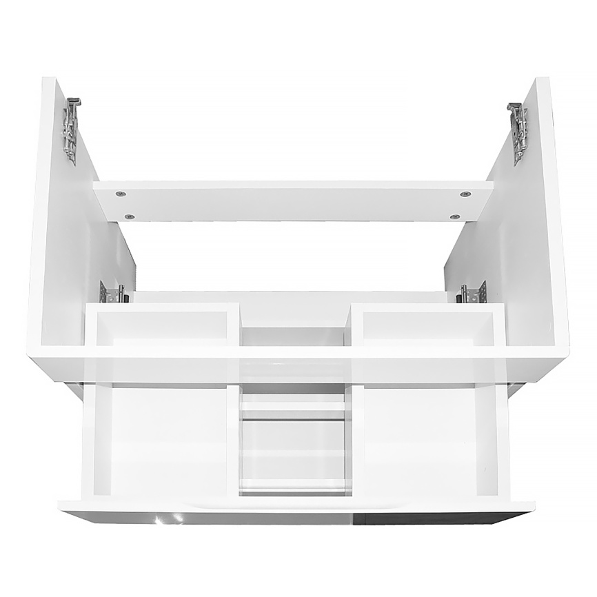 Комплект AQUA NERO Эстелла 60/2 подвесная тумба с раковиной Астория-60, покрытие эмаль, белый глянце фото 8