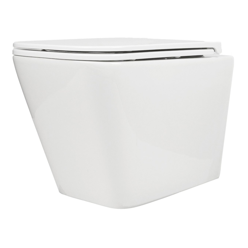 Унитаз подвесной AQUA NERO БИТТ 340х490х365 безободковый, слив скрытый "Торнадо", с быстросъемным си фото 12