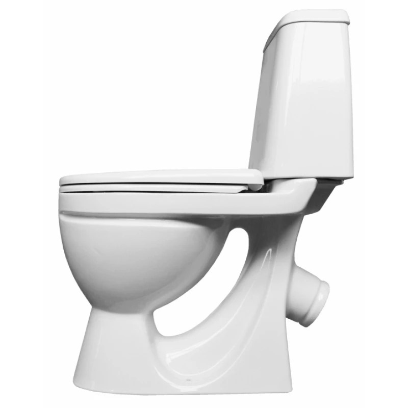 Унитаз-компакт Sanita Идеал стандарт 360х615х760 напольный, 1- режимный слив, в комплекте с сиденьем фото 2