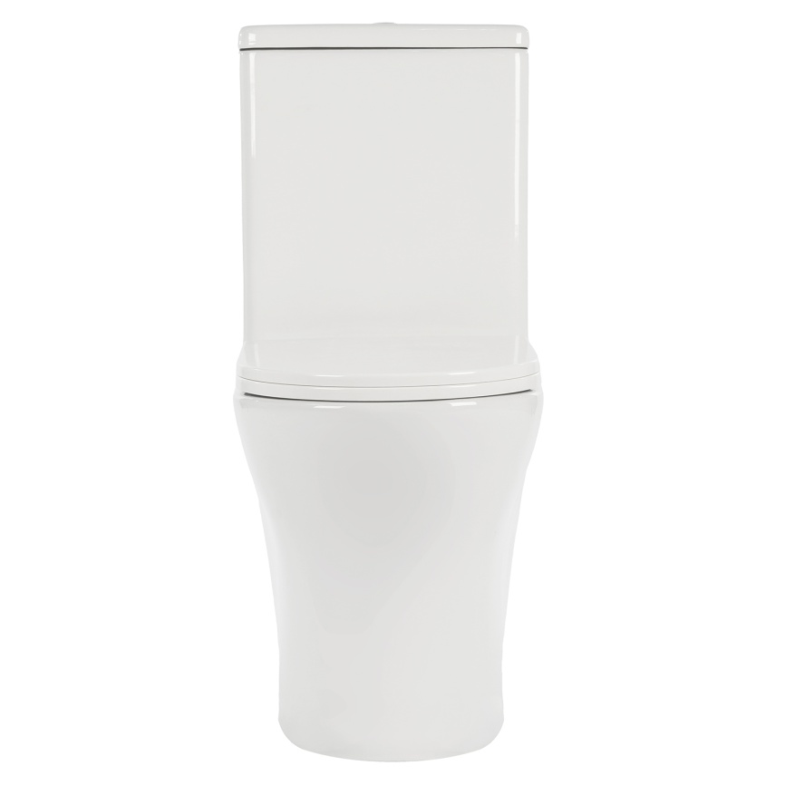 Унитаз-компакт AQUA NERO ЛИНК 350х665х830 безободковый, слив "Торнадо", с быстросъемным сиденьем мик фото 3