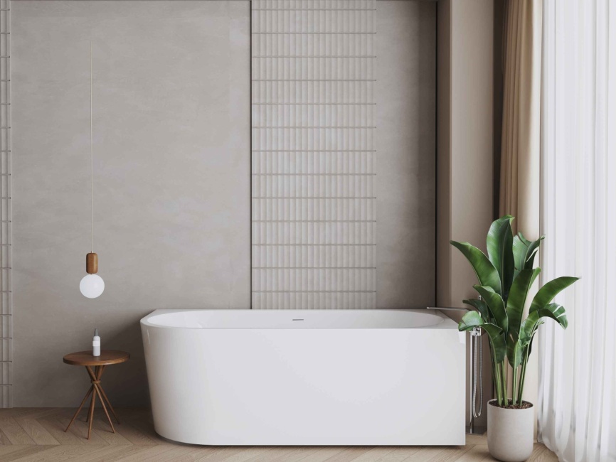 АМОРЕ П Ванна акриловая пристенная 1700*800*580, правая, белый фото 3