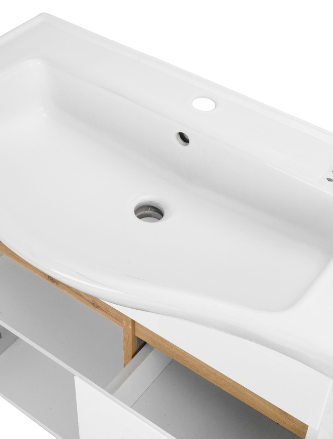 Комплект AQUA NERO Келли 80Н 800х450х870 напольная тумба с раковиной Edra Classic 80, покрытие эмаль фото 7