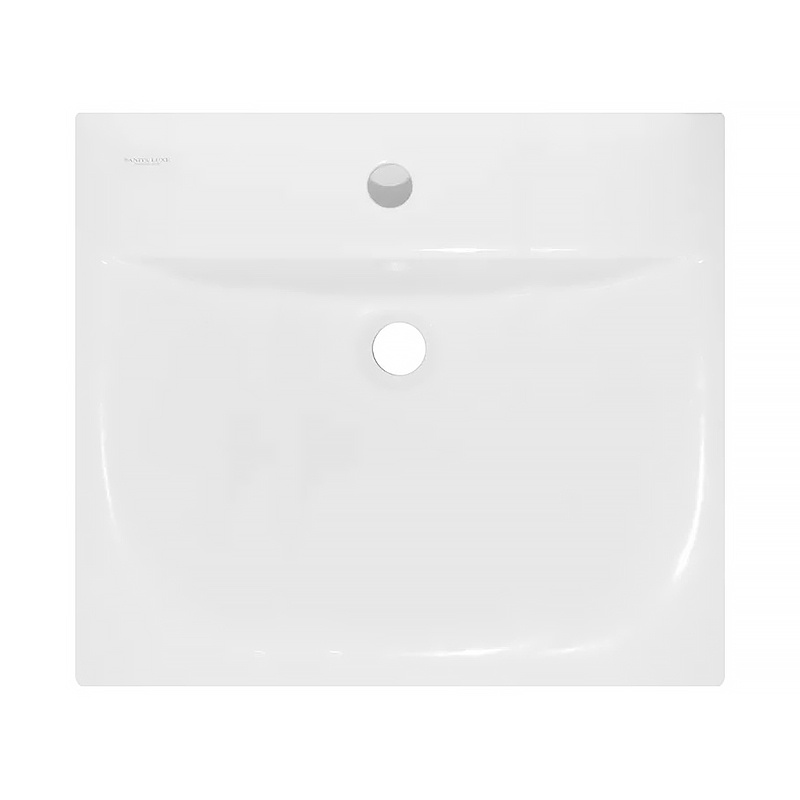 Раковина мебельная SANITA LUXE Бриз 60 санфарфор, белый фото 2