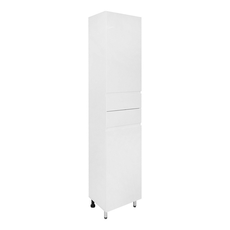 Шкаф-пенал AQUA NERO Эстелла 40 напольный, правосторонний, покрытие эмаль, белый глянцевый фото 1