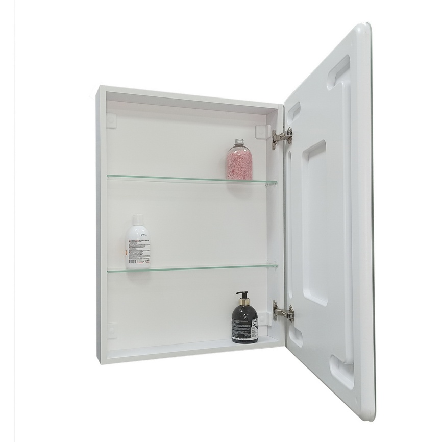 Зеркало-шкаф AQUA NERO Фламенко 60, 600х800 универсальная ориентация, LED-подсветка, сенсорный выклю фото 2