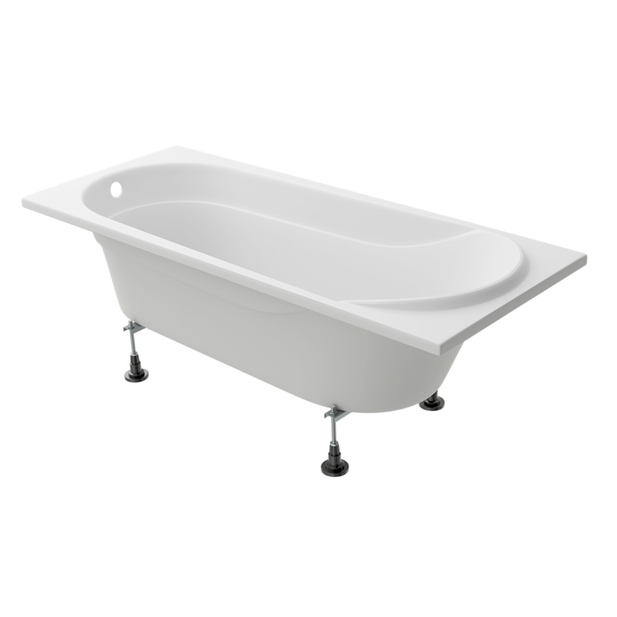 Ванна акриловая VENTO ITALY AQUA LA 1500х750х481 прямоугольная, без каркаса и панели, белый фото 3
