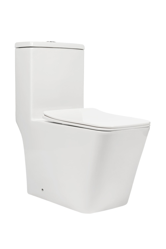 AN-021D Унитаз-моноблок (квадрат), Торнадо,690*380*800 мм с сиденьем дюропласт, белый фото 7